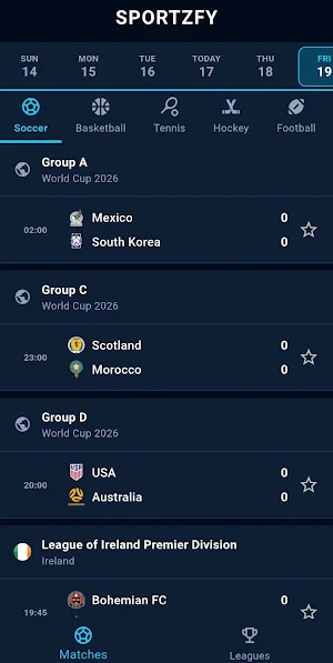 SportzFy Live Sports TV Screenshot 2