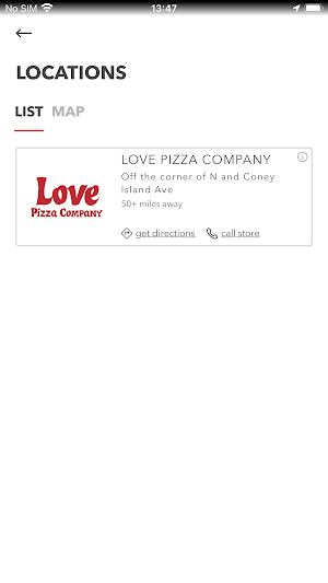 LOVE PIZZA COMPANY Screenshot 1