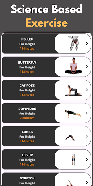 TallerX – Height Increase App Screenshot 3