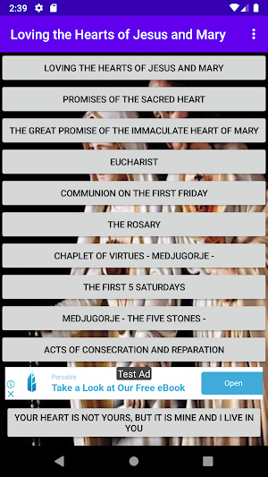 Loving the Hearts of Jesus and Mary Screenshot 0
