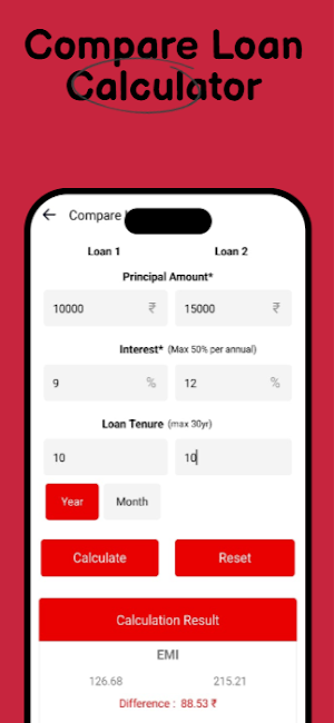 Santa Loan Emi Calculator Screenshot 2