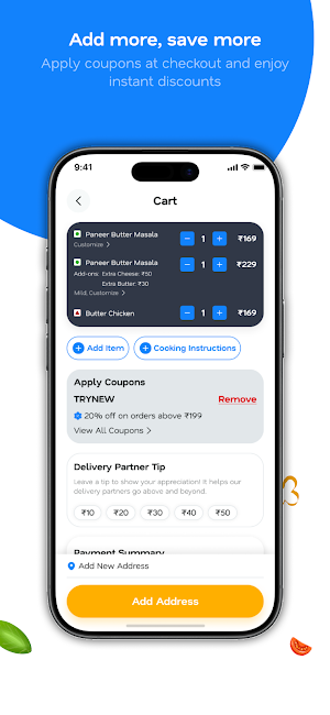 Caps Delivery Screenshot 2