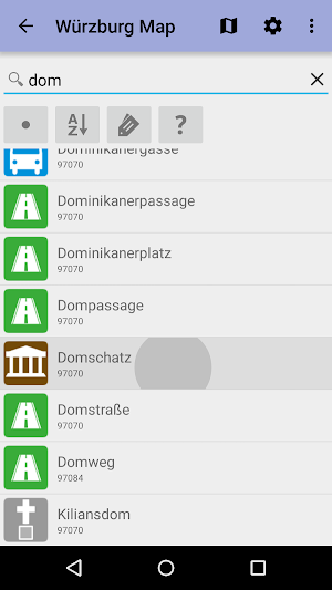 Würzburg Offline City Map Screenshot 2