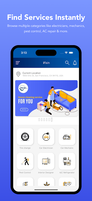 iFixin - House Help App Screenshot 1