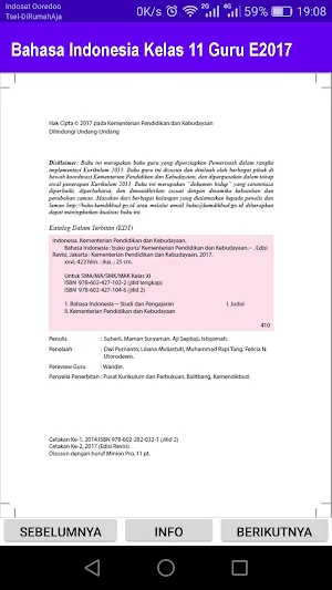 Bahasa Indonesia  Kelas 11 Guru 2017 Screenshot 2