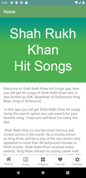 Shah Rukh Khan Hit Songs Screenshot 1