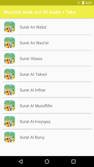 Murottal Al Quran Anak Juz 30 Screenshot 0