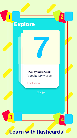 Numbers learning cards Screenshot 2