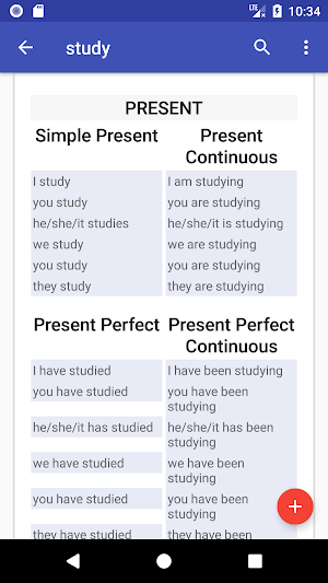 English Verbs Screenshot 3