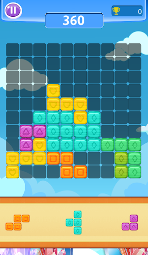 Jewel Puzzle Block 10x10 Screenshot 1
