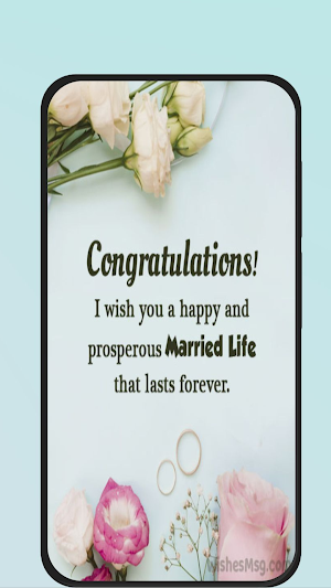 marriage wishes to friend Screenshot 2