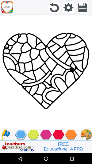 Adult Coloring: Valentines Day Screenshot 2