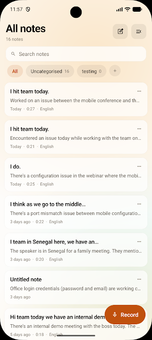Nia Notes Screenshot 2
