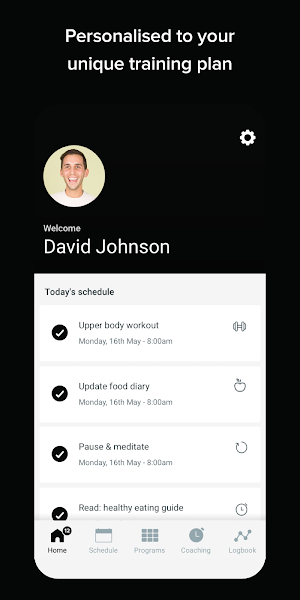 Pro Push Fitness Nutrition Screenshot 1