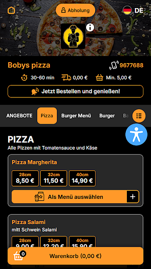 Bobys Pizza Screenshot 1