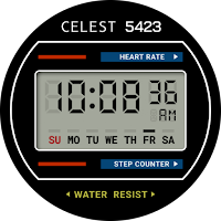 CELEST5423 Retro Digital Watch