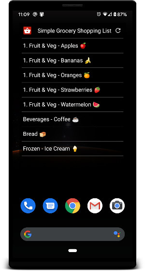 Simple Grocery Shopping List Screenshot 3