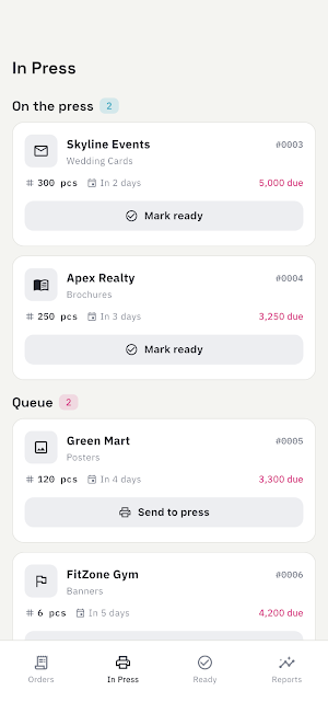 Press Track Screenshot 2