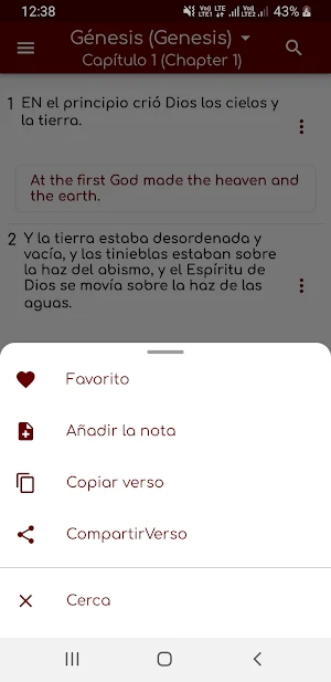 Holy Bible in Spanish Screenshot 2