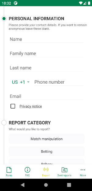 SAFF Integrity Screenshot 1