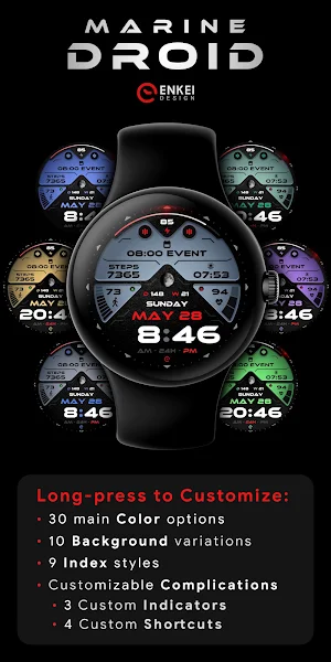 Marine Droid - watch face Screenshot 1