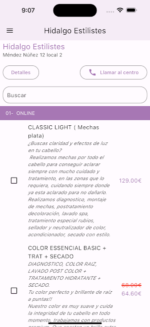 Hidalgo Estilistes Screenshot 0