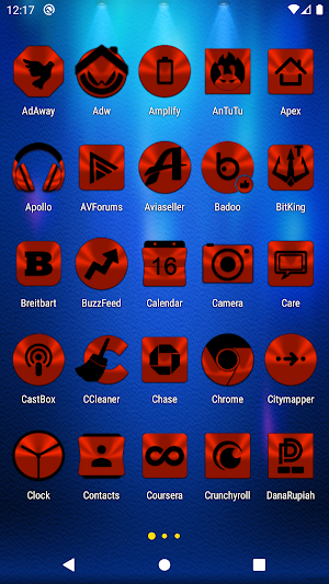 Red Orange and Black Icon Pack Screenshot 1