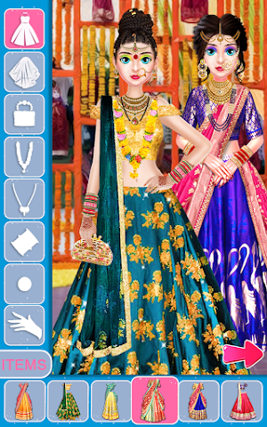 Indian Bride Stylist Dressup & Beauty Makeup Game Screenshot 2