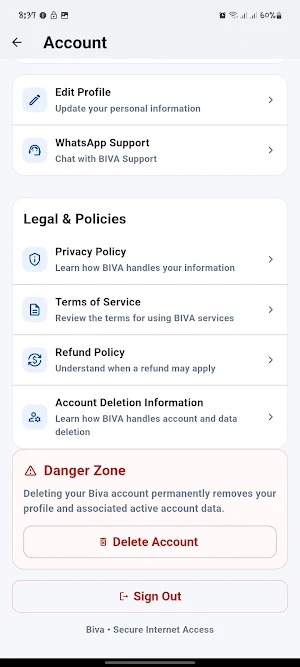 Biva Screenshot 1