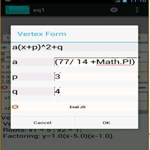 Square Equation  for Android Screenshot 2