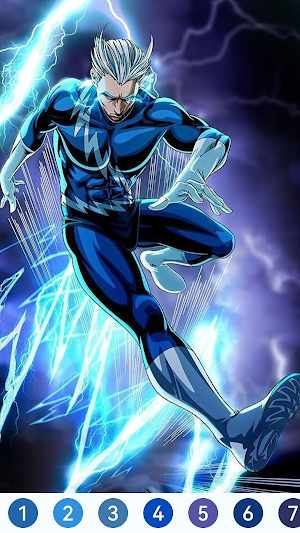 Super Hero Paint by Number Screenshot 1