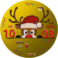 Christmas Deer WF (Gold)