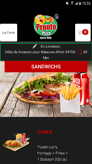 Pronto Pizza vitry Screenshot 2