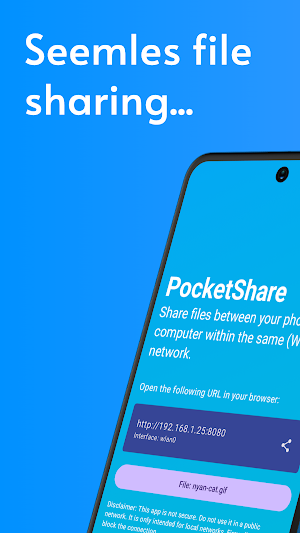 PocketShare - File sharing Screenshot 0