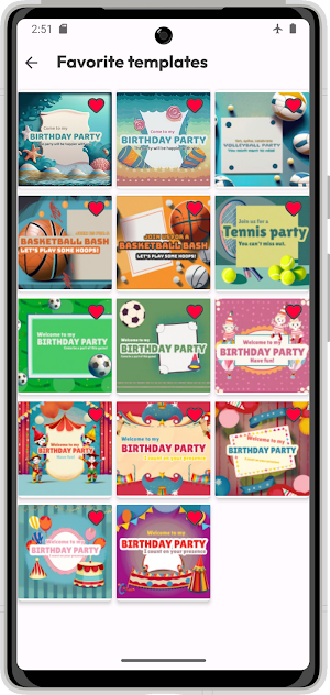 Birthday Invitation Card Maker Screenshot 1