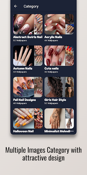 Abstract Swirls Nail Design Screenshot 1