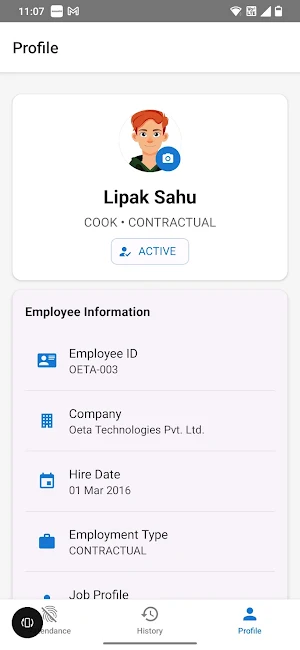 Oeta Employee Screenshot 0
