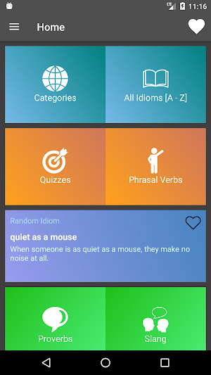 English Idioms and Phrases Screenshot 0
