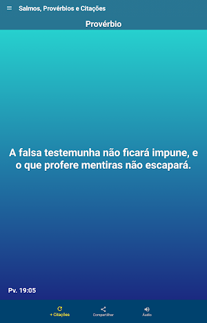 Salmos, Provérbios e Citações Bíblicas Screenshot 0