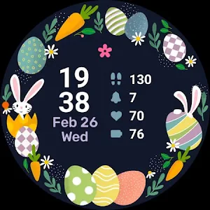 Easter Wreath Watch Face Screenshot 2