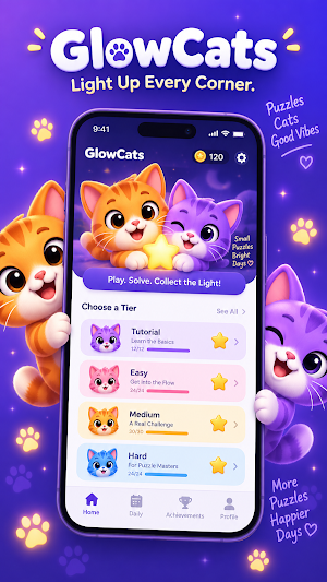GlowCats - Cat Logic Puzzle Screenshot 0