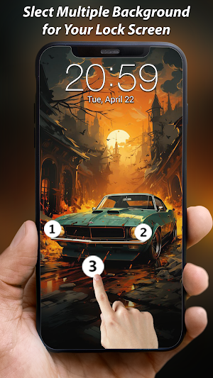 Touch Lock Screen Touch Photo Screenshot 3