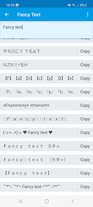 Fancy Text Screenshot 1