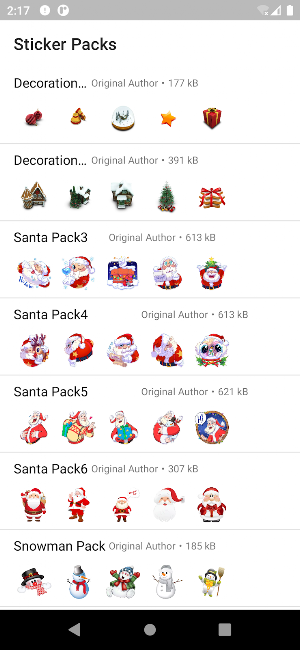 Christmas Stickers Pack Screenshot 1