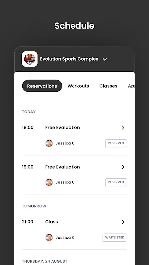 Evolution Sports Complex Screenshot 2