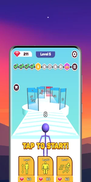 Tall Man Run 3D Amazing Racer Screenshot 2