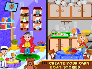 Pretend Island Boat Adventure: City Wonderland Screenshot 2