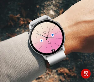 Analog Blush Pink Watch Face Screenshot 2
