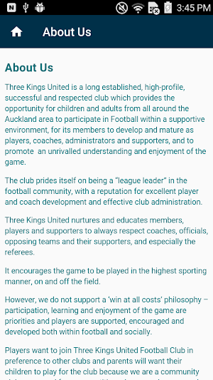 Three Kings United Club App Screenshot 2