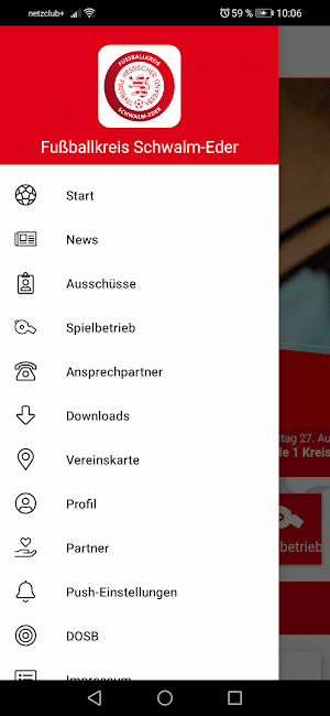 Fußballkreis Schwalm-Eder Screenshot 2